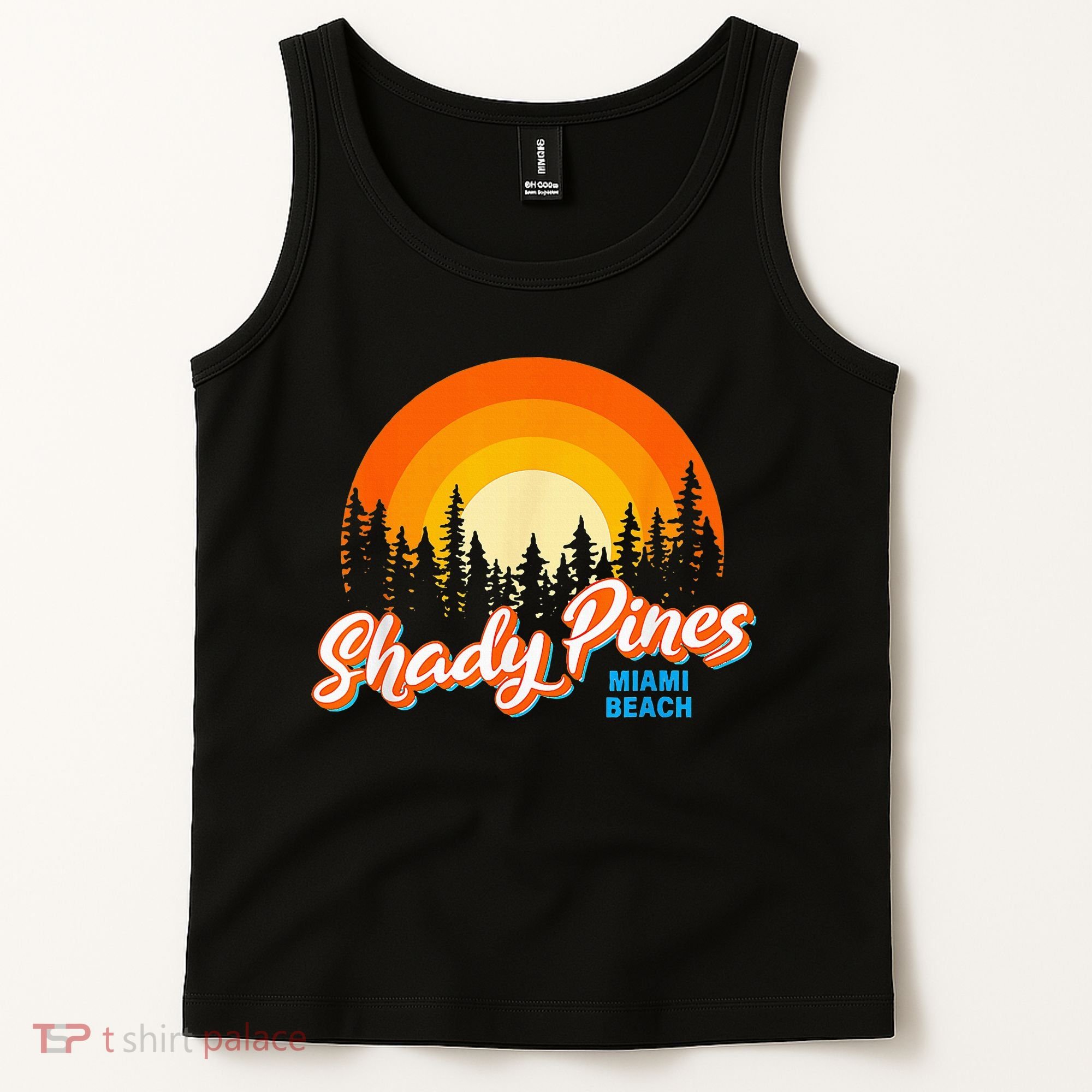 Shady Pines Miami Beach Florida Beach Summer Vacation Tank Top