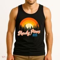 Shady Pines Miami Beach Florida Beach Summer Vacation Tank Top thumb 3
