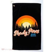 Shady Pines Miami Beach Florida Beach Summer Vacation Golf Towel thumb 0