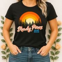 Shady Pines Miami Beach Florida Beach Summer Vacation Women's T-Shirt thumb 2