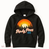 Shady Pines Miami Beach Florida Beach Summer Vacation Kids Hoodie thumb 0