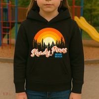 Shady Pines Miami Beach Florida Beach Summer Vacation Kids Hoodie thumb 3