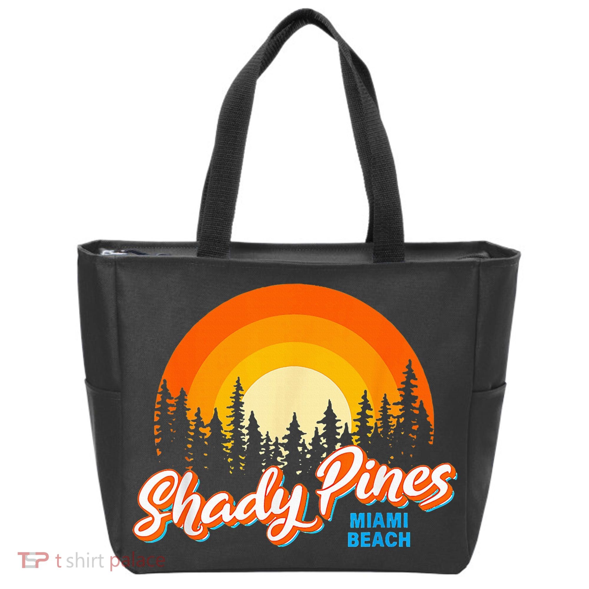 Shady Pines Miami Beach Florida Beach Summer Vacation Tote Bag