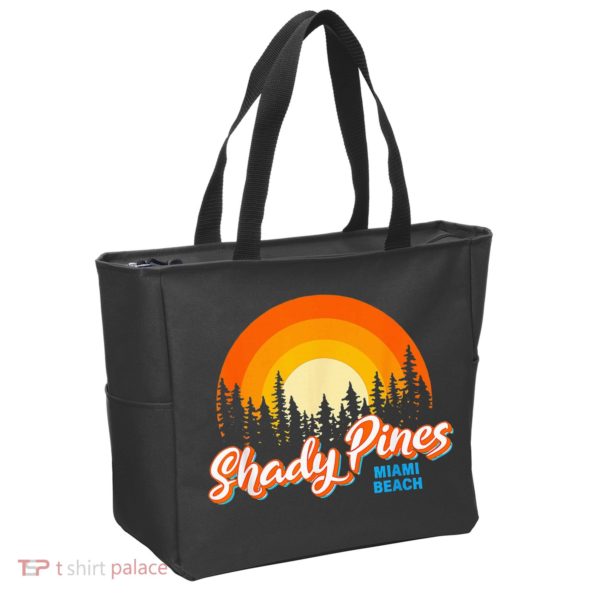 Shady Pines Miami Beach Florida Beach Summer Vacation Tote Bag