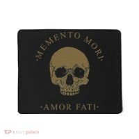 Stoic Philosophy Memento Mori Amor Fati Skull Stoicism Quote Mousepad thumb 0