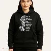Stoic Philosopher Marcus Aurelius Motivational Quote Hoodie thumb 5