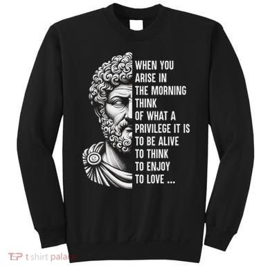Stoic Philosopher Marcus Aurelius Motivational Quote Sweatshirt