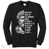 Stoic Philosopher Marcus Aurelius Motivational Quote Sweatshirt thumb 0
