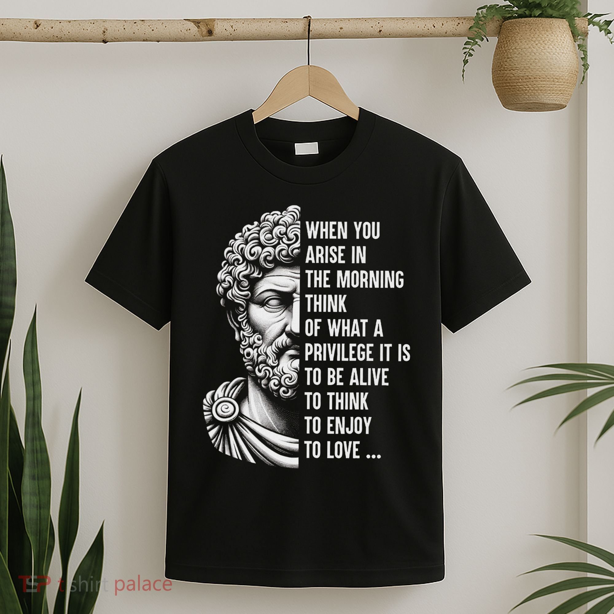 Stoic Philosopher Marcus Aurelius Motivational Quote T-Shirt