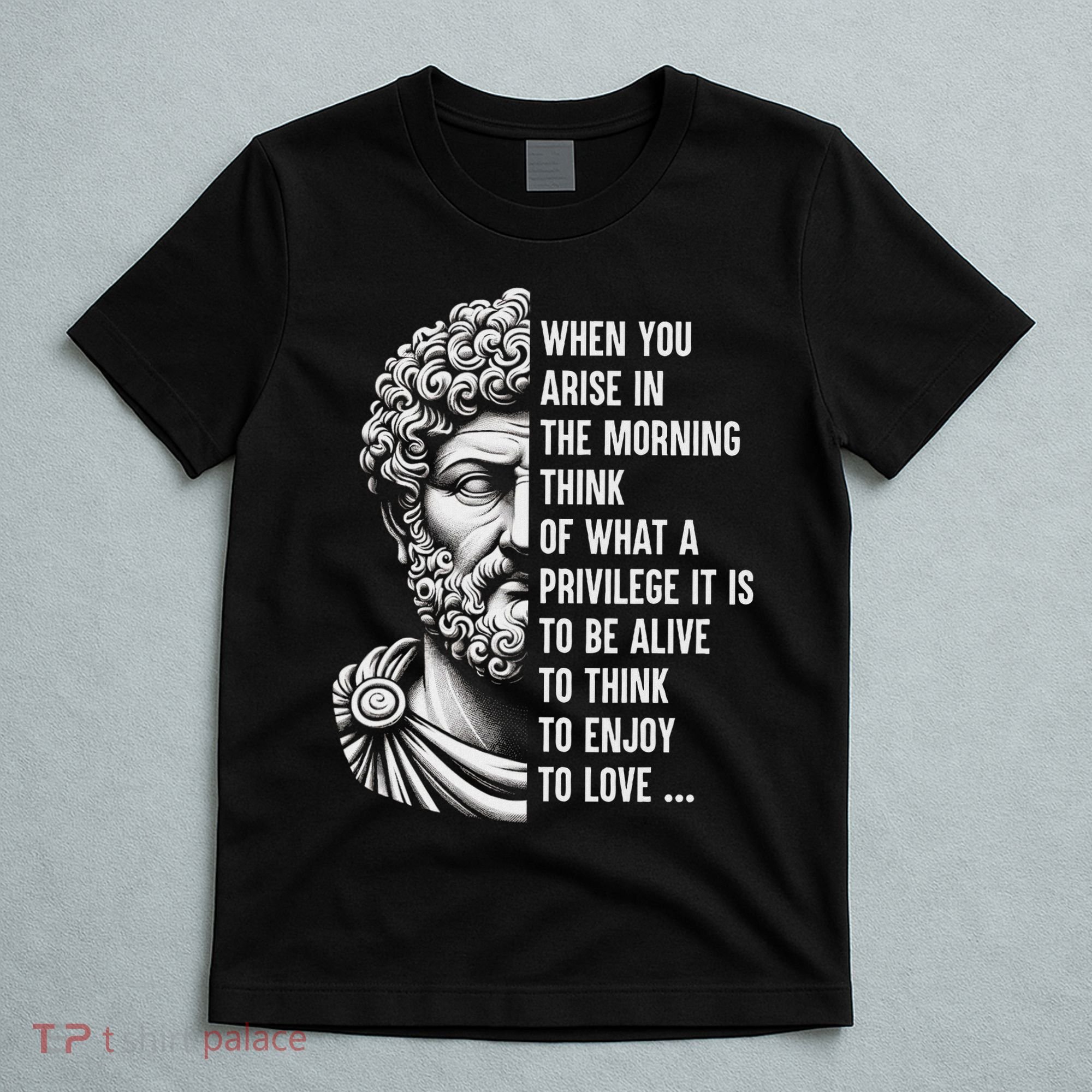 Stoic Philosopher Marcus Aurelius Motivational Quote T-Shirt