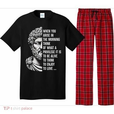 Stoic Philosopher Marcus Aurelius Motivational Quote Pajama Set