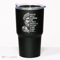 Stoic Philosopher Marcus Aurelius Motivational Quote Tumbler thumb 0