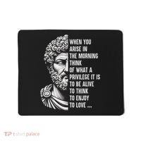 Stoic Philosopher Marcus Aurelius Motivational Quote Mousepad thumb 0