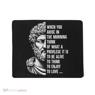 Stoic Philosopher Marcus Aurelius Motivational Quote Mousepad