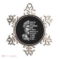 Stoic Philosopher Marcus Aurelius Motivational Quote Ornament thumb 0