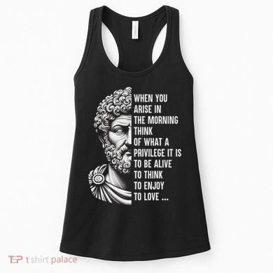 Stoic Philosopher Marcus Aurelius Motivational Quote Women's Tank Top