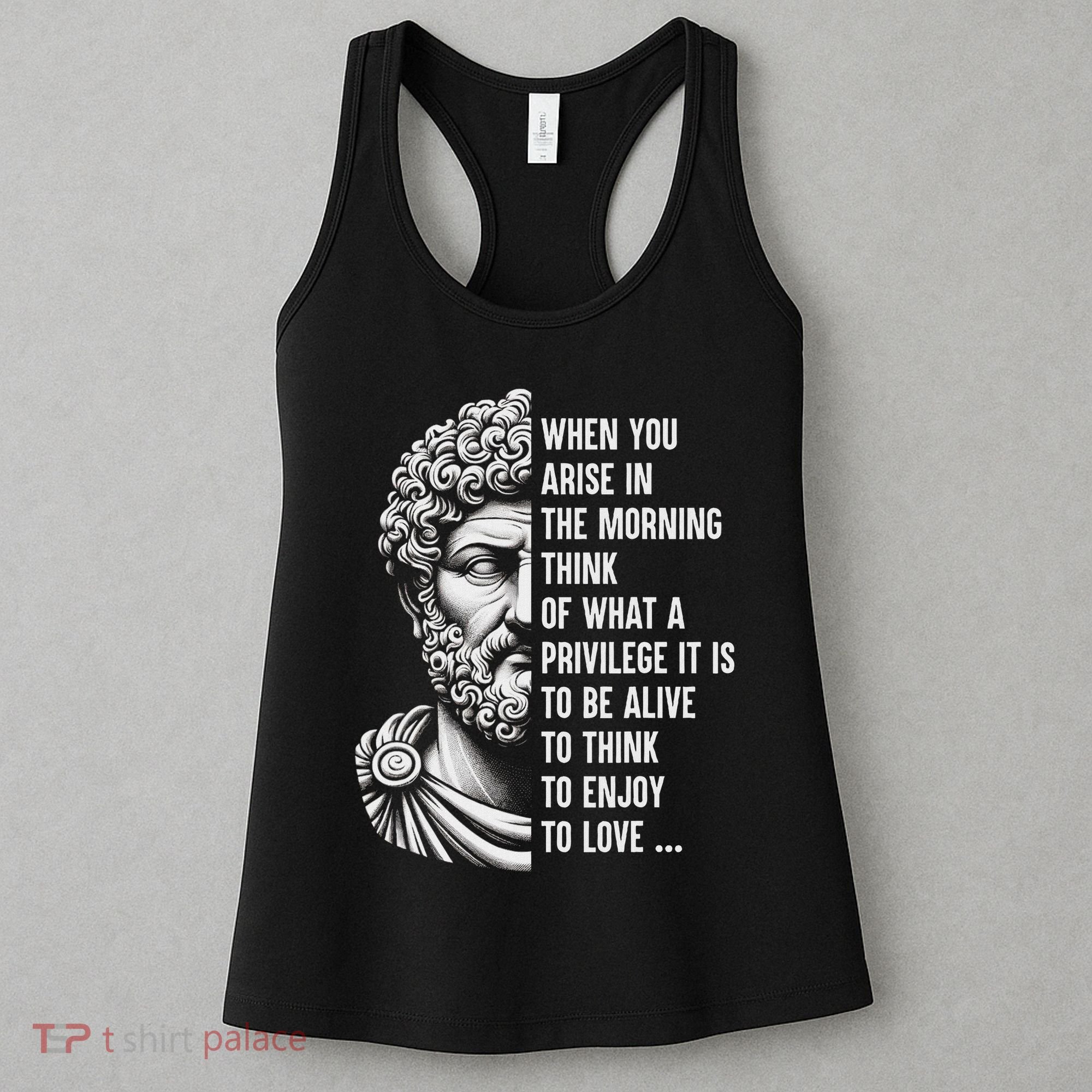 Stoic Philosopher Marcus Aurelius Motivational Quote Women's Tank Top