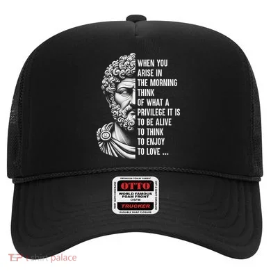 Stoic Philosopher Marcus Aurelius Motivational Quote Hat