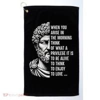 Stoic Philosopher Marcus Aurelius Motivational Quote Golf Towel thumb 0
