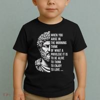 Stoic Philosopher Marcus Aurelius Motivational Quote Toddler T-Shirt thumb 2
