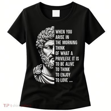 Stoic Philosopher Marcus Aurelius Motivational Quote Women's T-Shirt