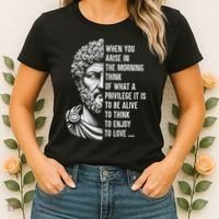 Stoic Philosopher Marcus Aurelius Motivational Quote Women's T-Shirt thumb 2