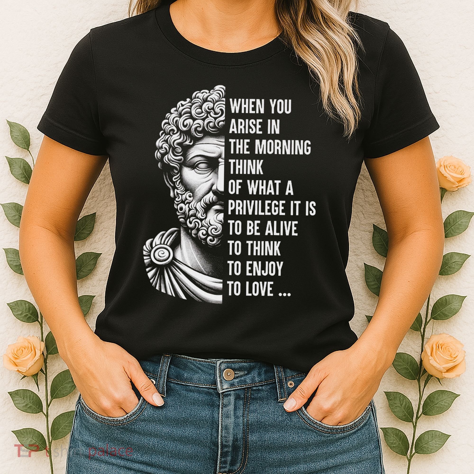 Stoic Philosopher Marcus Aurelius Motivational Quote Women's T-Shirt