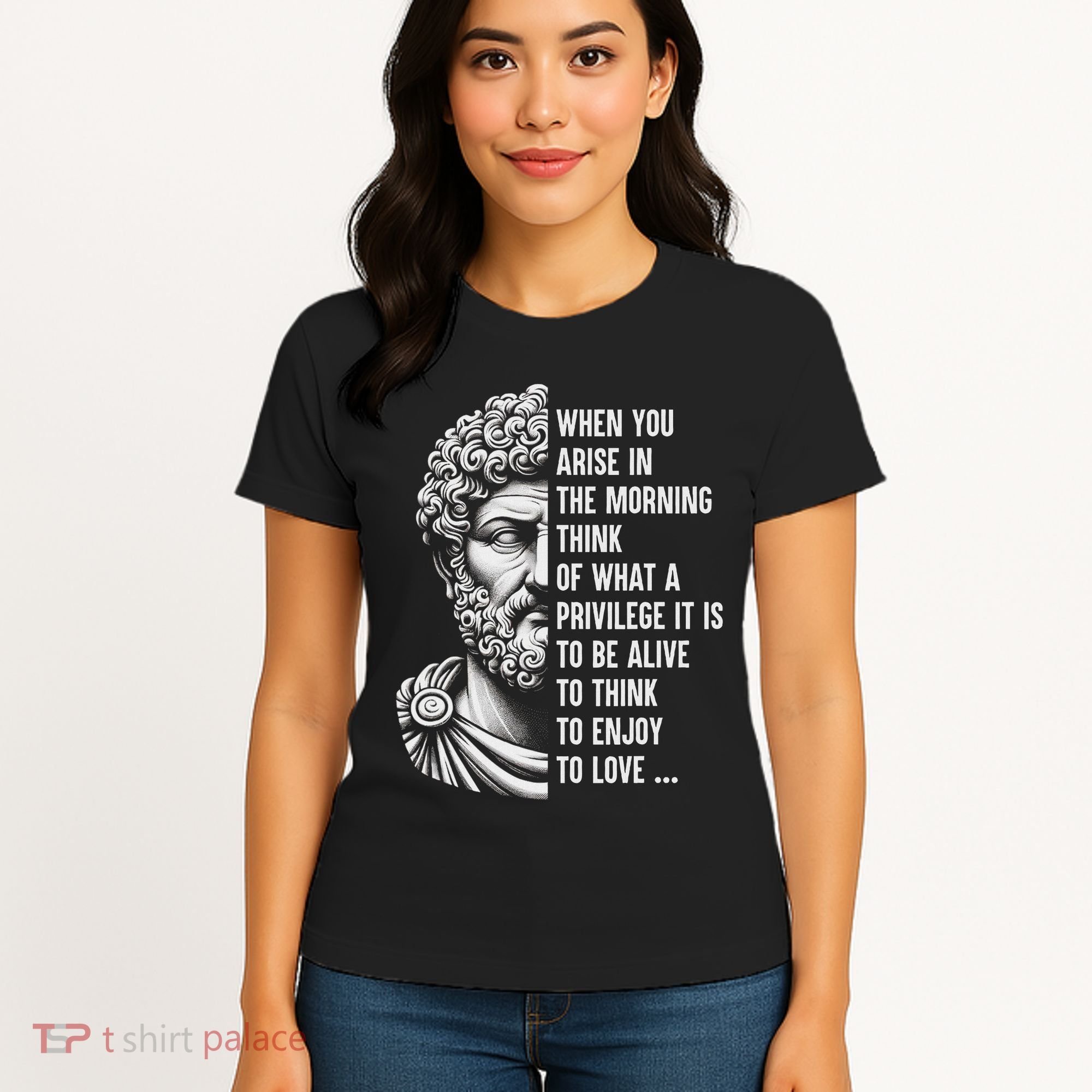 Stoic Philosopher Marcus Aurelius Motivational Quote Women's T-Shirt