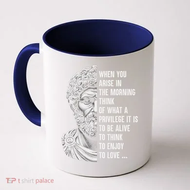 Stoic Philosopher Marcus Aurelius Motivational Quote Coffee Mug