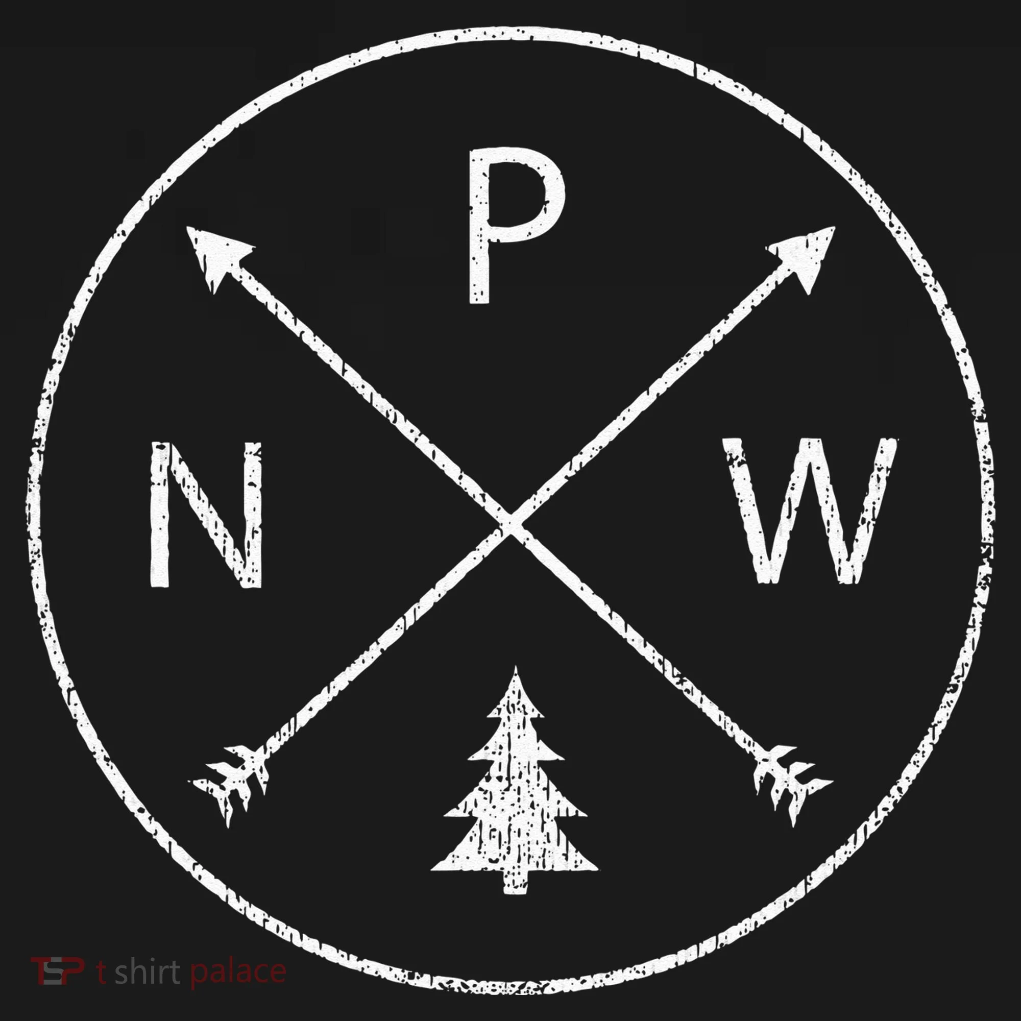 Simple Pacific Northwest Accessory Arrows Pine Tree PNW Doggie Tank