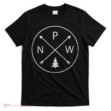 Simple Pacific Northwest Accessory Arrows Pine Tree PNW T-Shirt