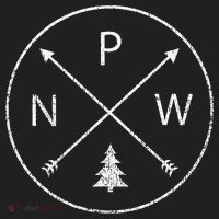 Simple Pacific Northwest Accessory Arrows Pine Tree PNW Golf Towel thumb 3