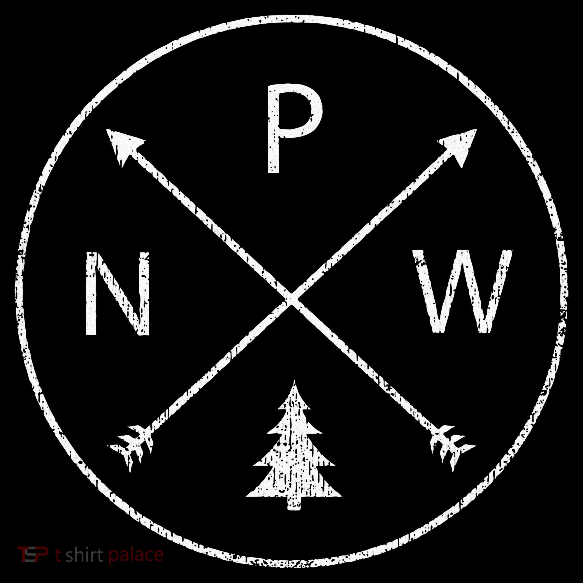 Simple Pacific Northwest Accessory Arrows Pine Tree PNW Toddler T-Shirt