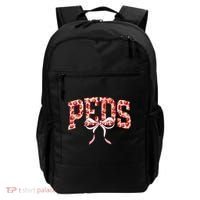 Strawberry Pediatrics Nurse Coquette Bow PEDS RN Nursing Backpack thumb 0