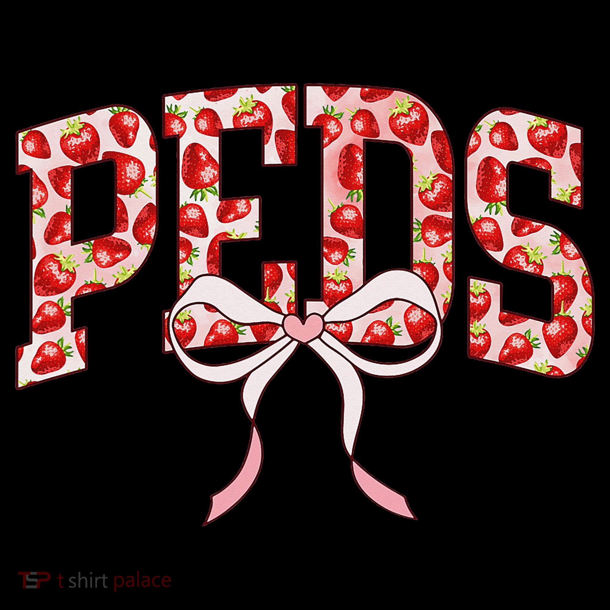 Strawberry Pediatrics Nurse Coquette Bow PEDS RN Nursing Coffee Mug