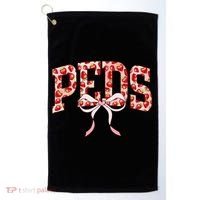 Strawberry Pediatrics Nurse Coquette Bow PEDS RN Nursing Golf Towel thumb 0