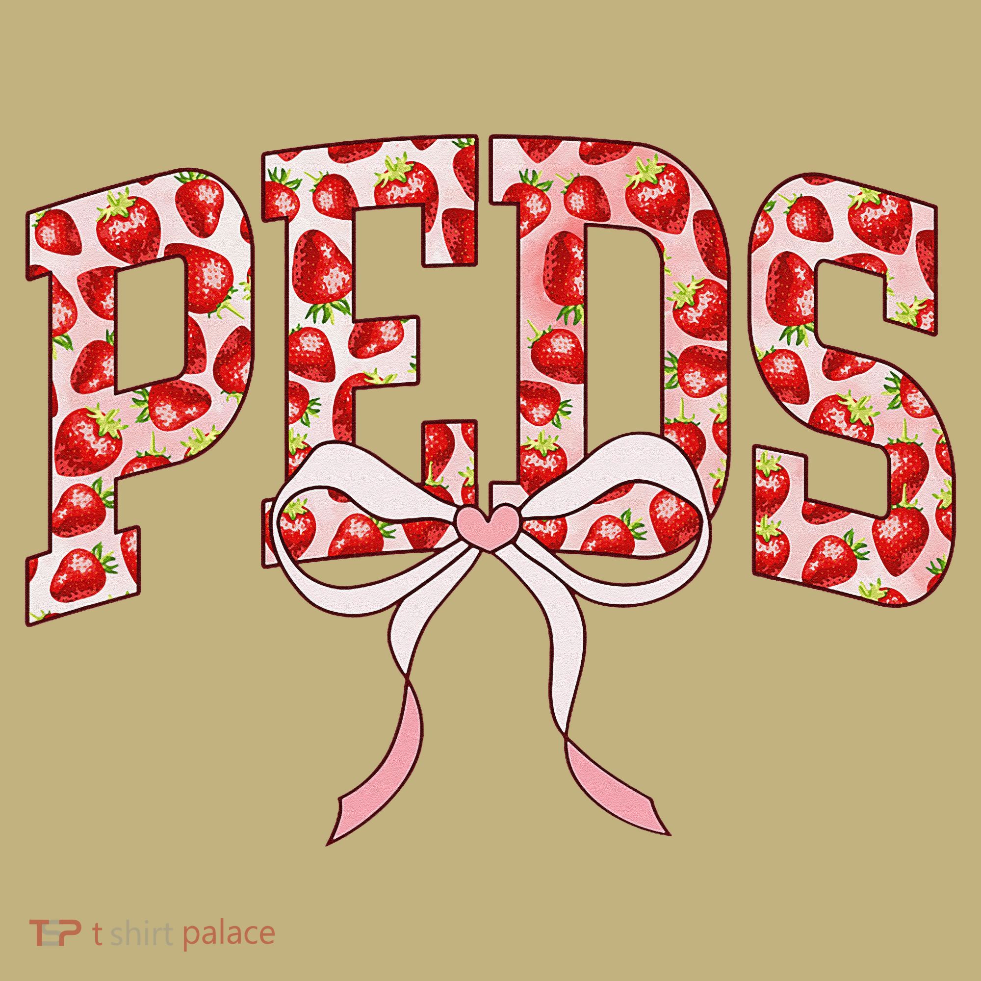 Strawberry Pediatrics Nurse Coquette Bow PEDS RN Nursing Mousepad