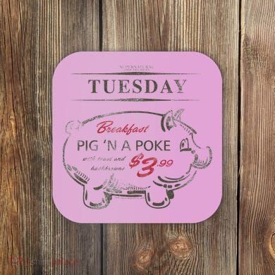 Supernatural Pig N A Poke Coaster
