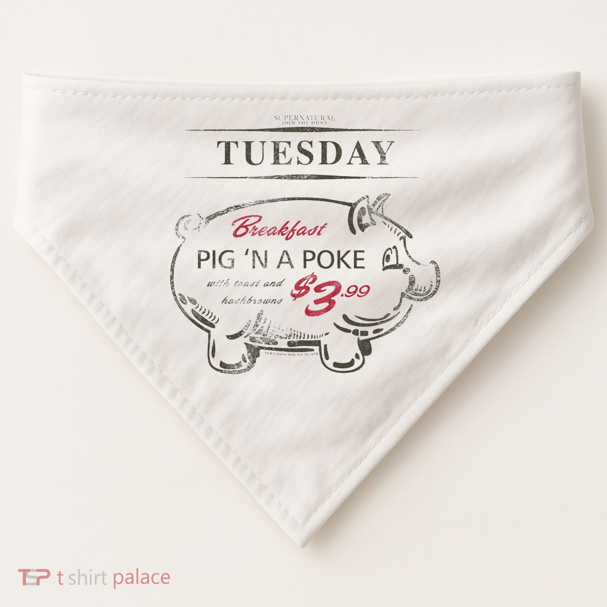 Supernatural Pig N A Poke USA-Made Doggie Bandana