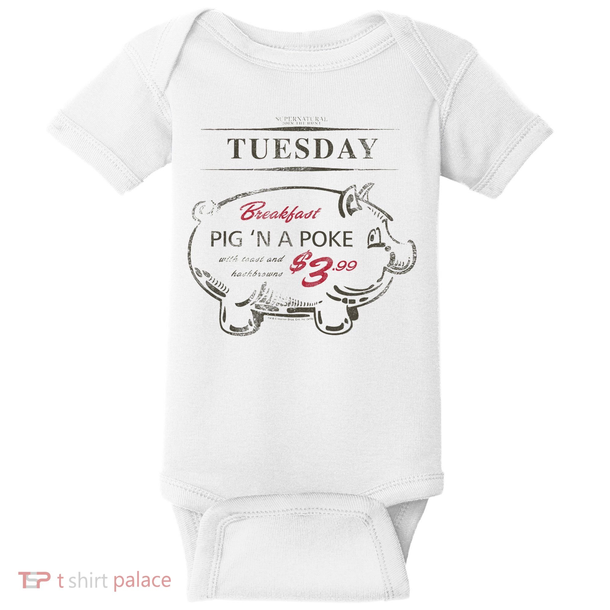 Supernatural Pig N A Poke Baby Bodysuit