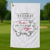 Supernatural Pig N A Poke Golf Towel thumb 1
