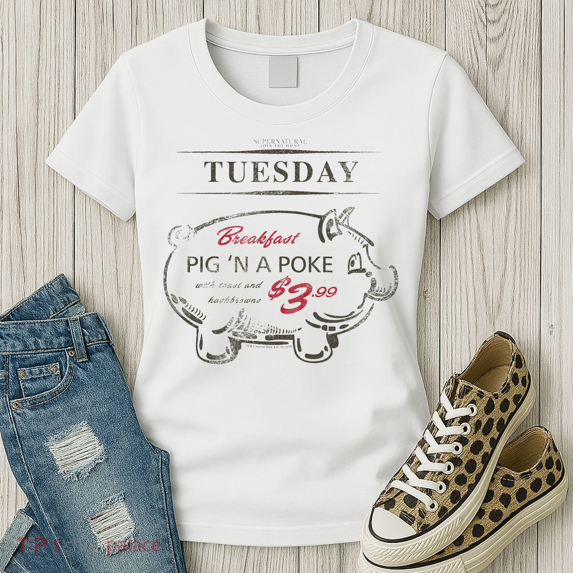 Supernatural Pig N A Poke Women's T-Shirt