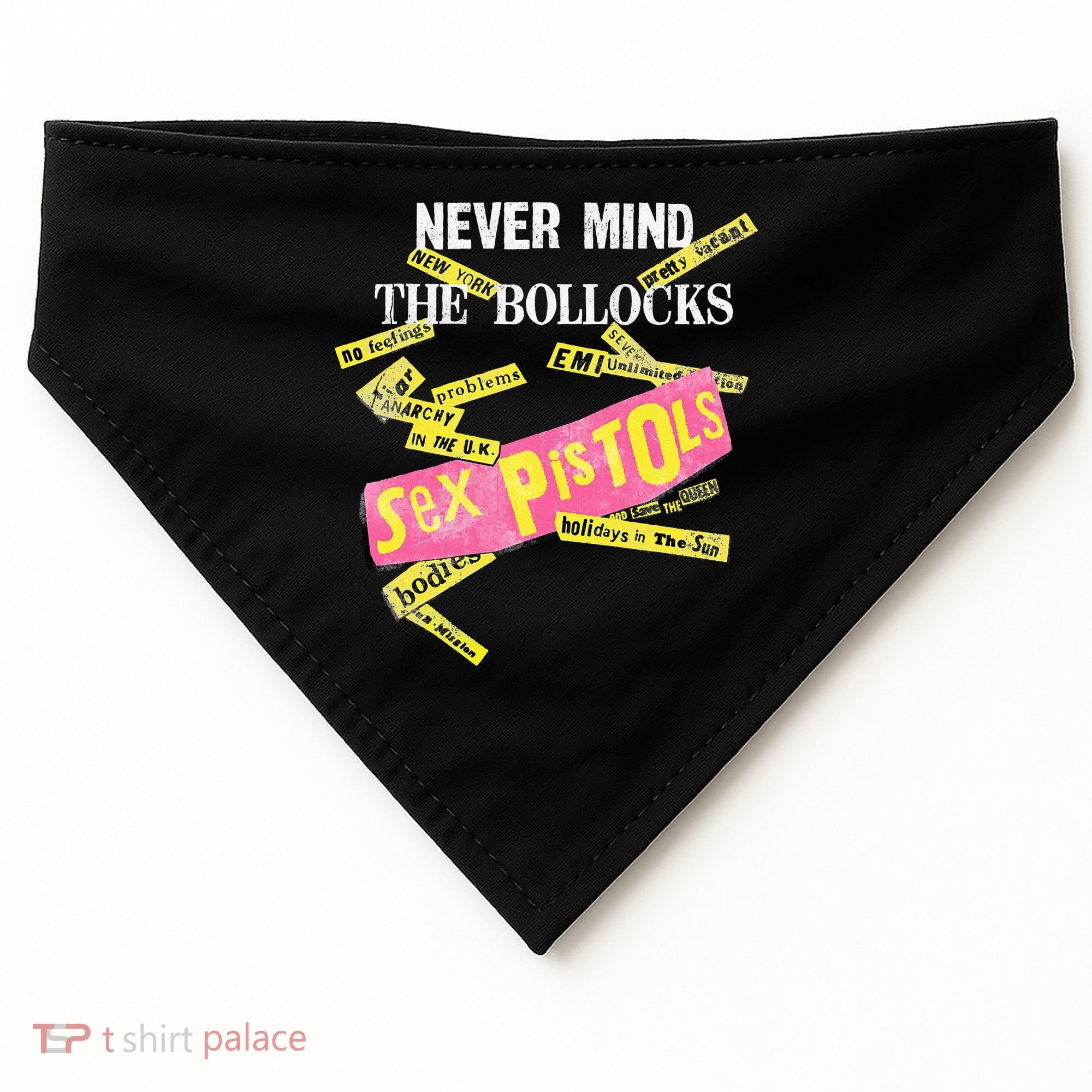 Sex Pistols Never Mind The Bollocks Tabs USA-Made Doggie Bandana