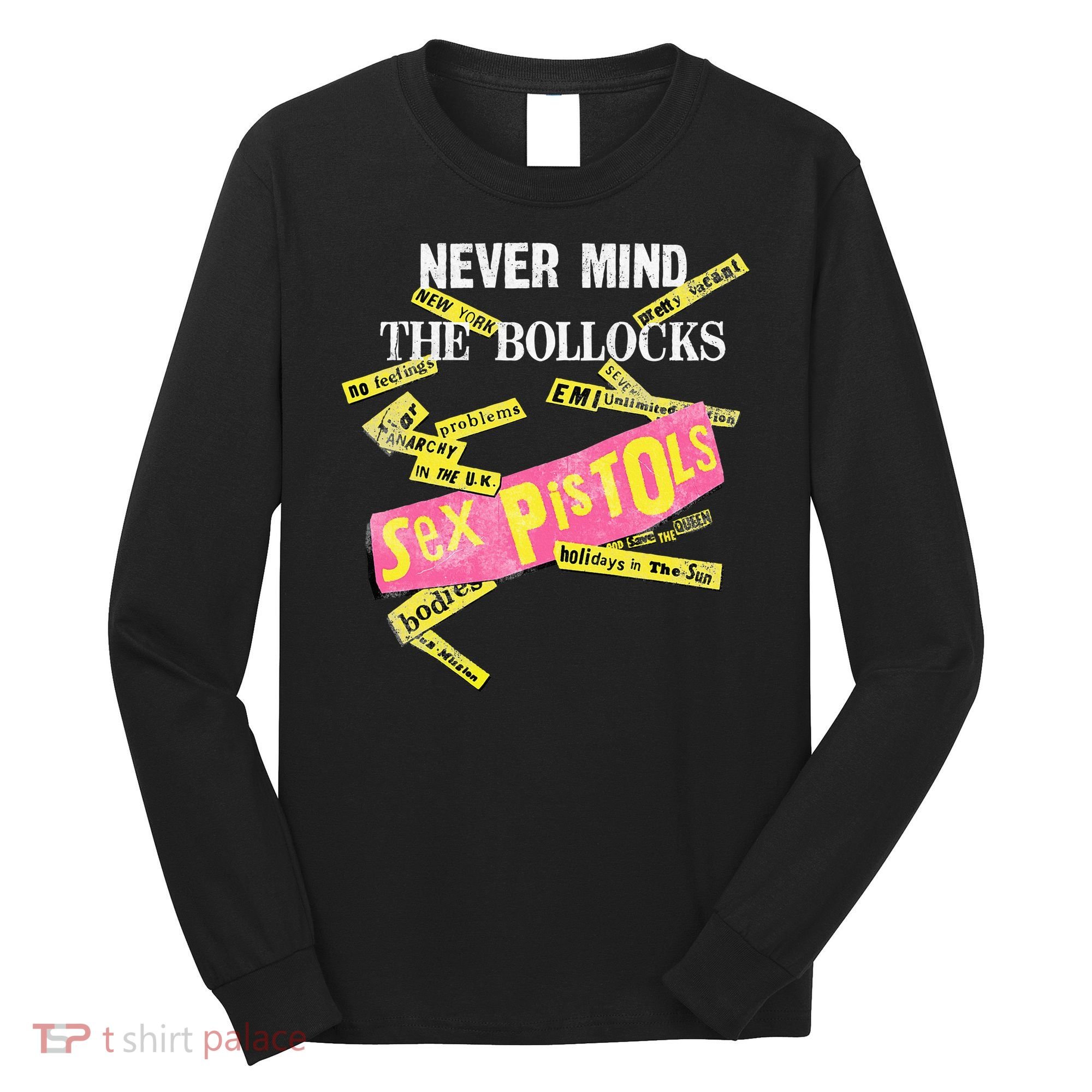 Sex Pistols Never Mind The Bollocks Tabs Long Sleeve Shirt