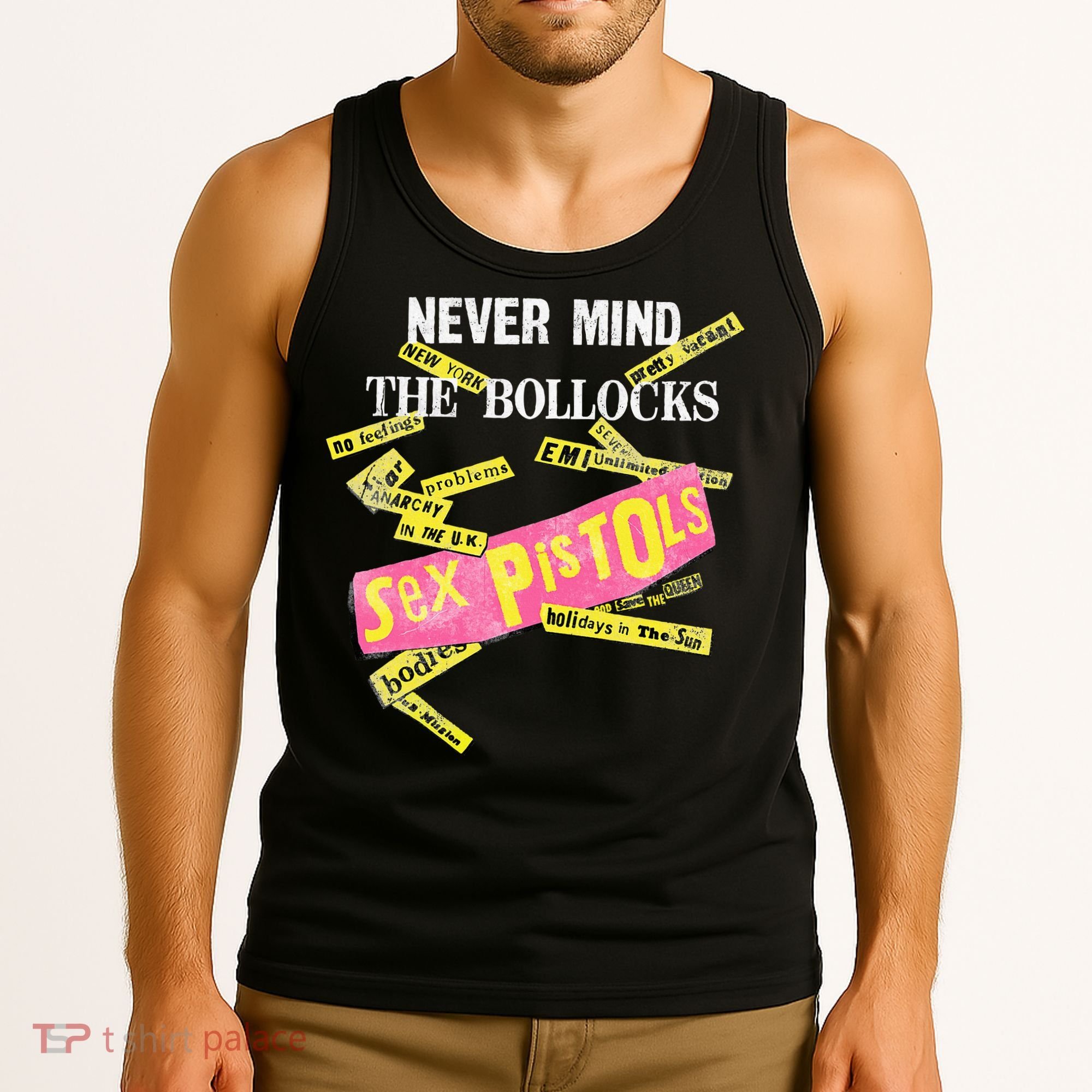 Sex Pistols Never Mind The Bollocks Tabs Tank Top