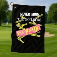 Sex Pistols Never Mind The Bollocks Tabs Golf Towel thumb 1