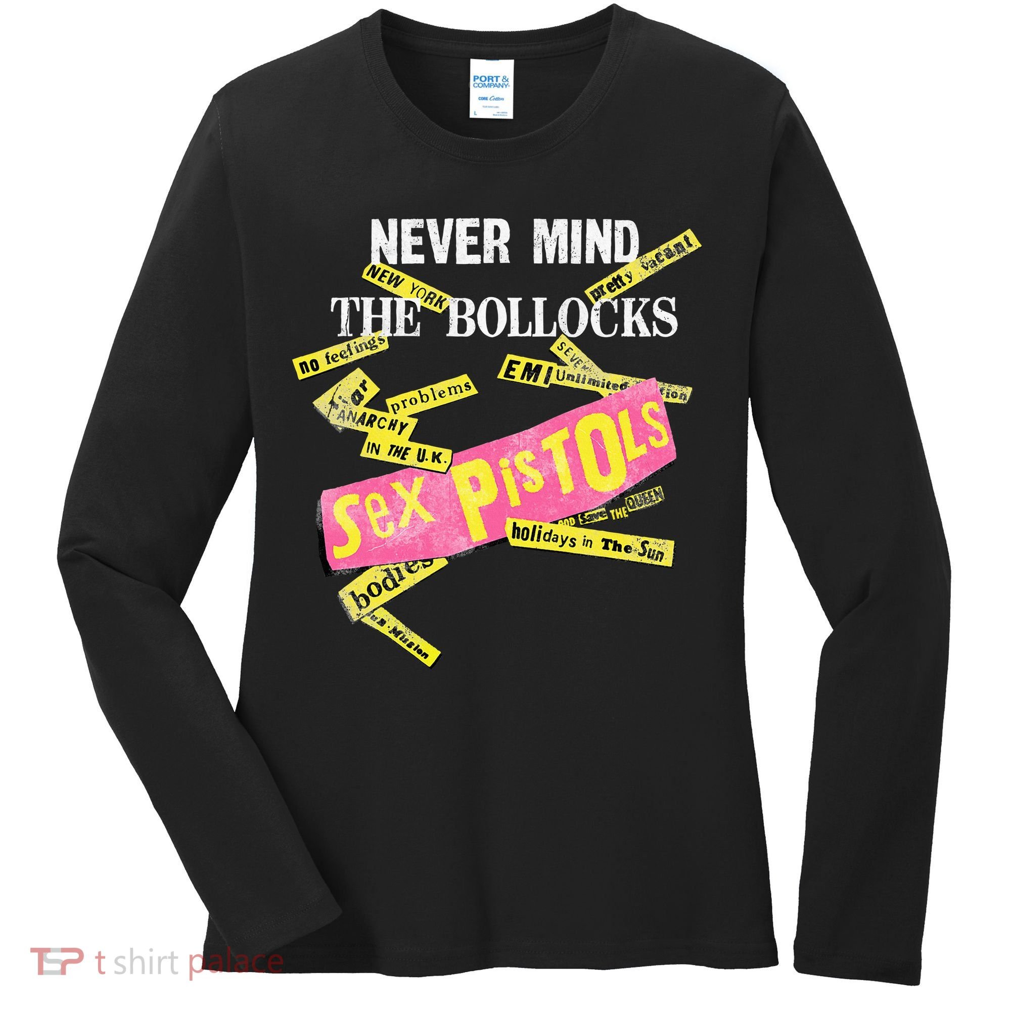 Sex Pistols Never Mind The Bollocks Tabs Women's Long Sleeve Shirt