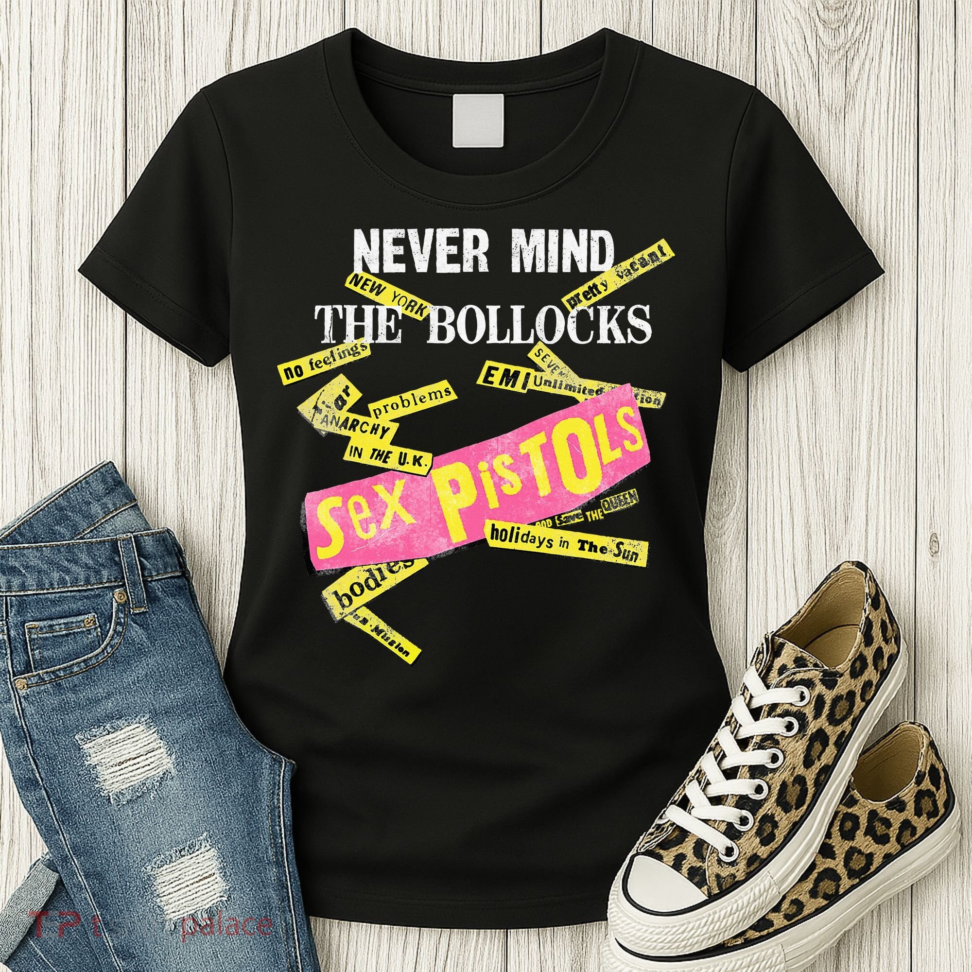 Sex Pistols Never Mind The Bollocks Tabs Women's T-Shirt