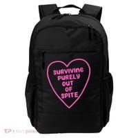 Surviving Purely Out Of Spite Apparel Backpack thumb 0