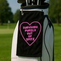 Surviving Purely Out Of Spite Apparel Golf Towel thumb 2